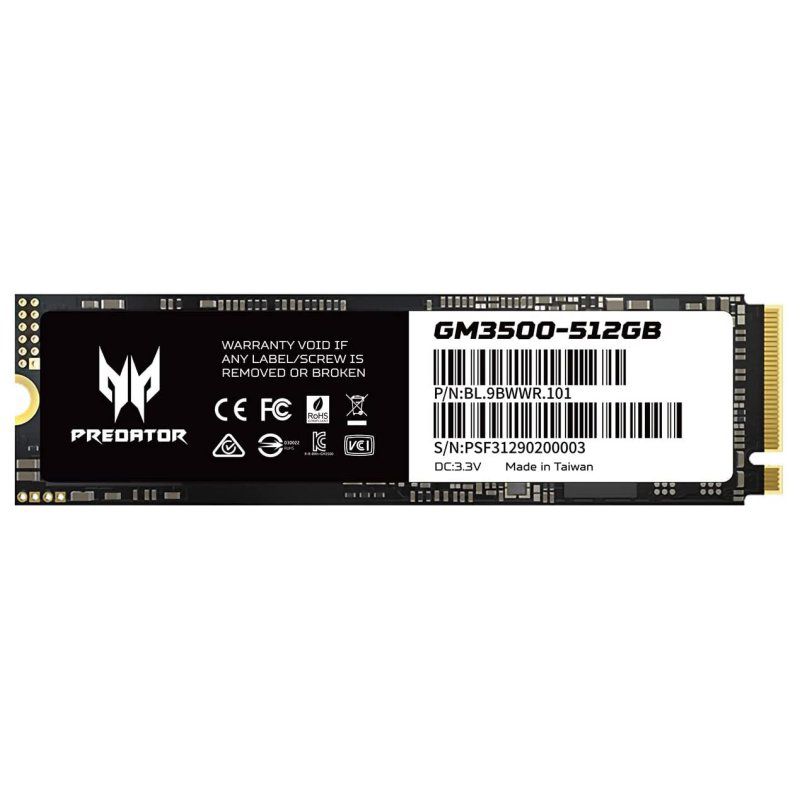 Acer Predator Ssd Gm 3500 512gb Pcie Nvme Gen3